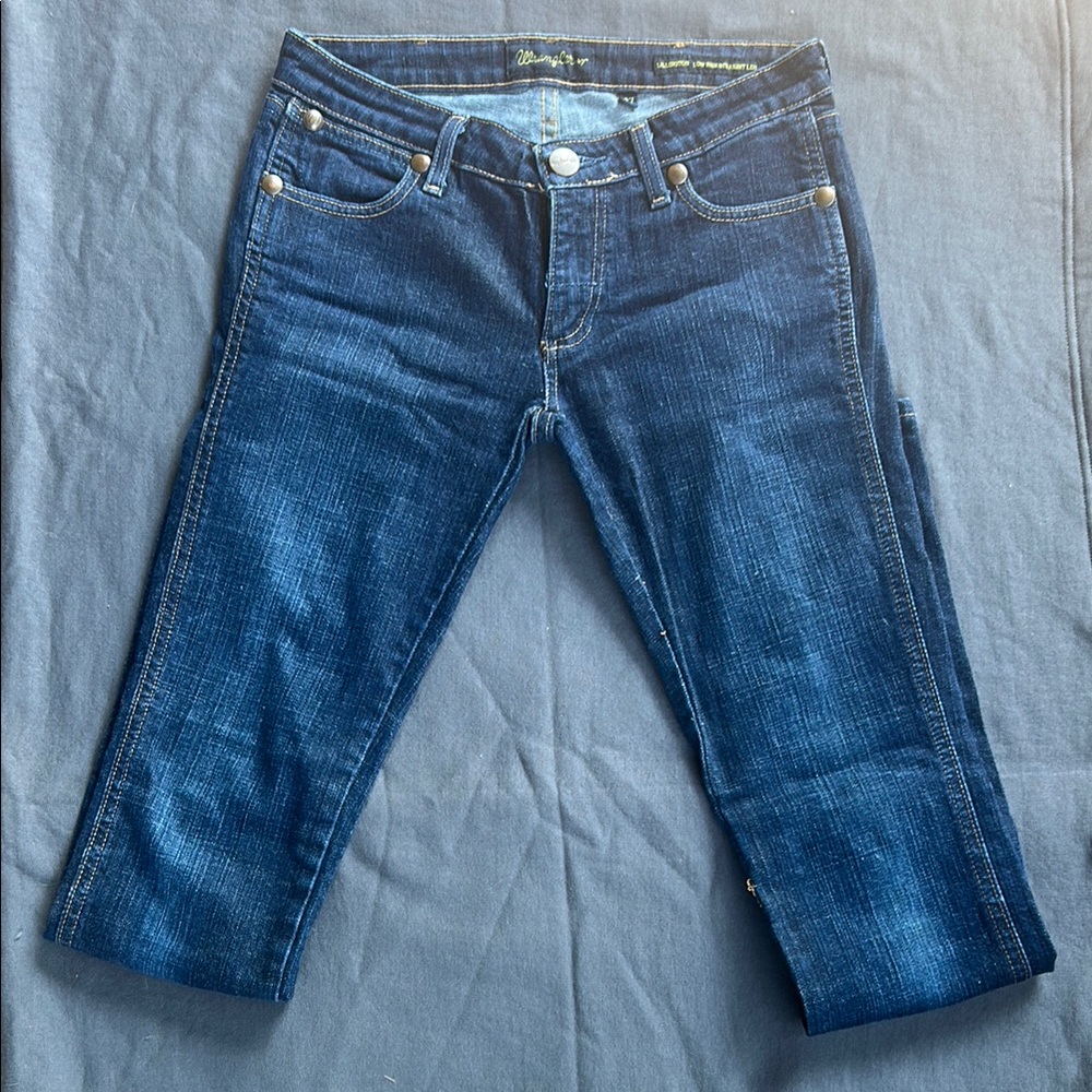 Wrangler Blue Ankle Cropped Jeans